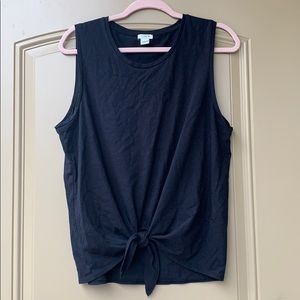 Jcrew Large black sleeveless tie top